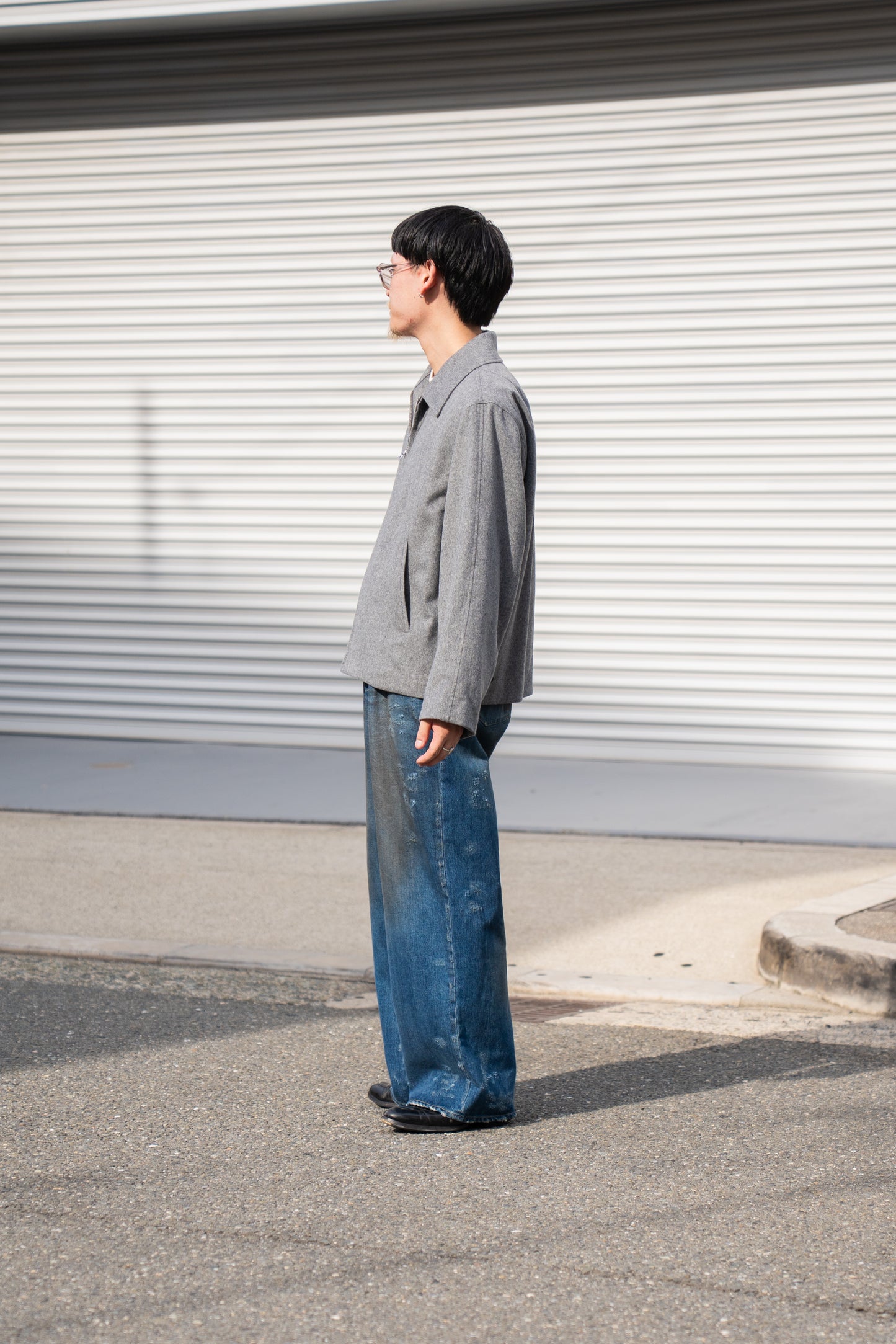 W/CA BEAVER ZIP SHORT JACKET(ST.1228)