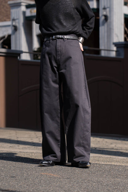 DEFORMATION WIDE COTTON PANTS(ST.1390)