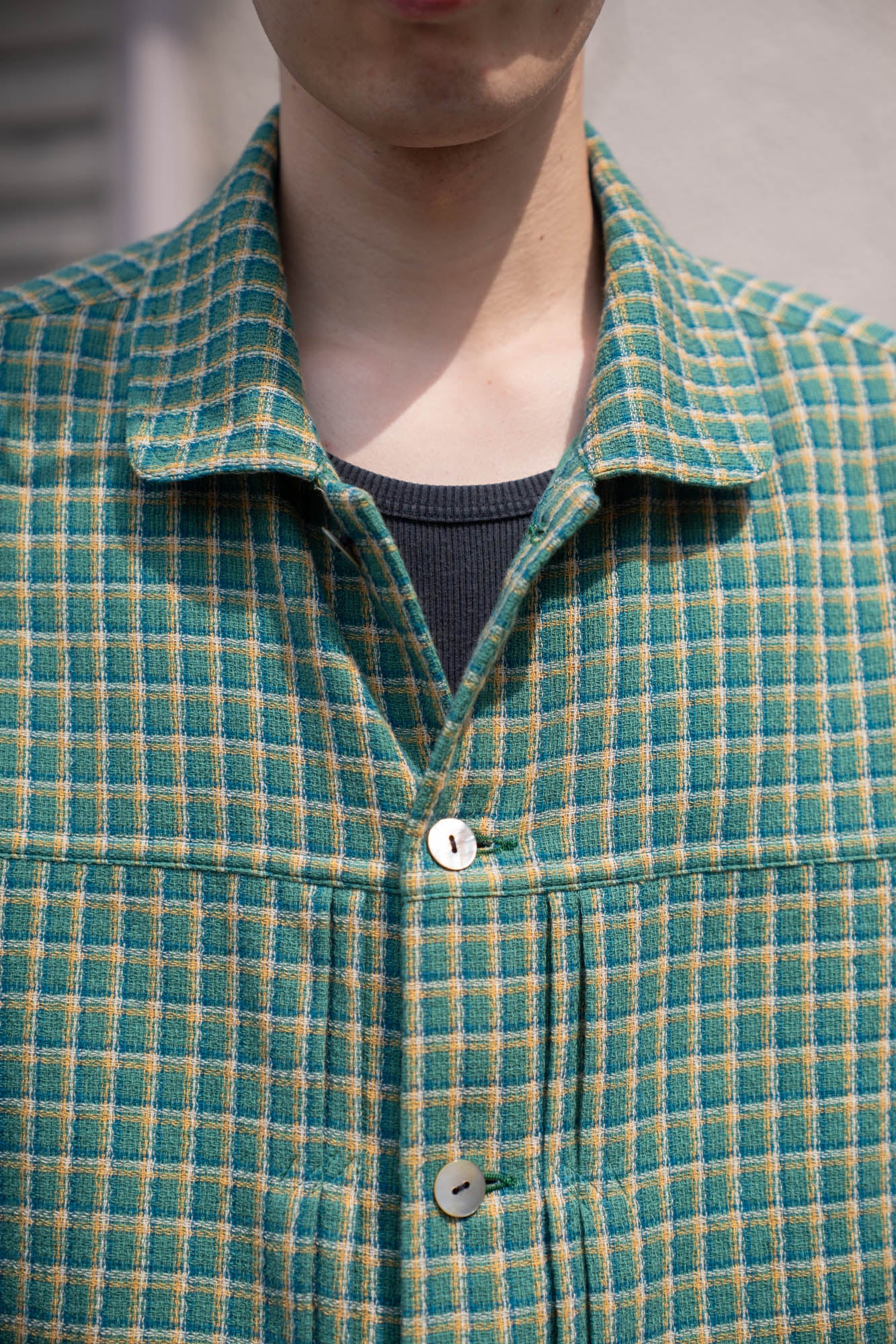WASHED CHECK JACKET