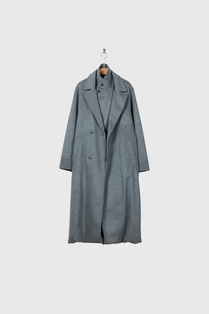 OVERSIZED LAYERED COMBINATION COAT(ST.1210)