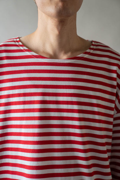 BORDER LONG T SHIRT