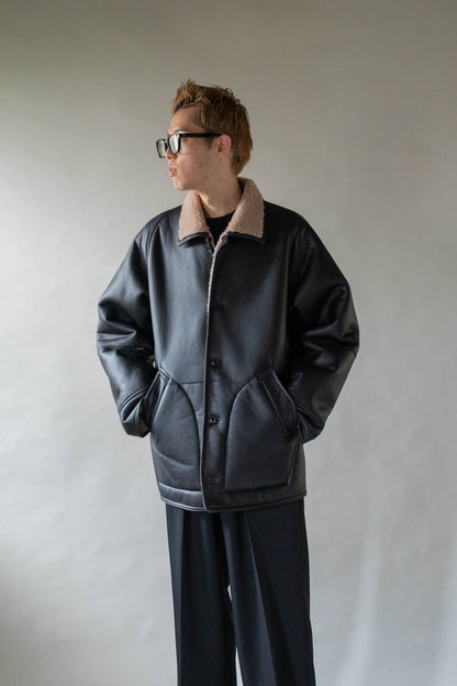 REVERSIBLE MOUTON BLOUSON