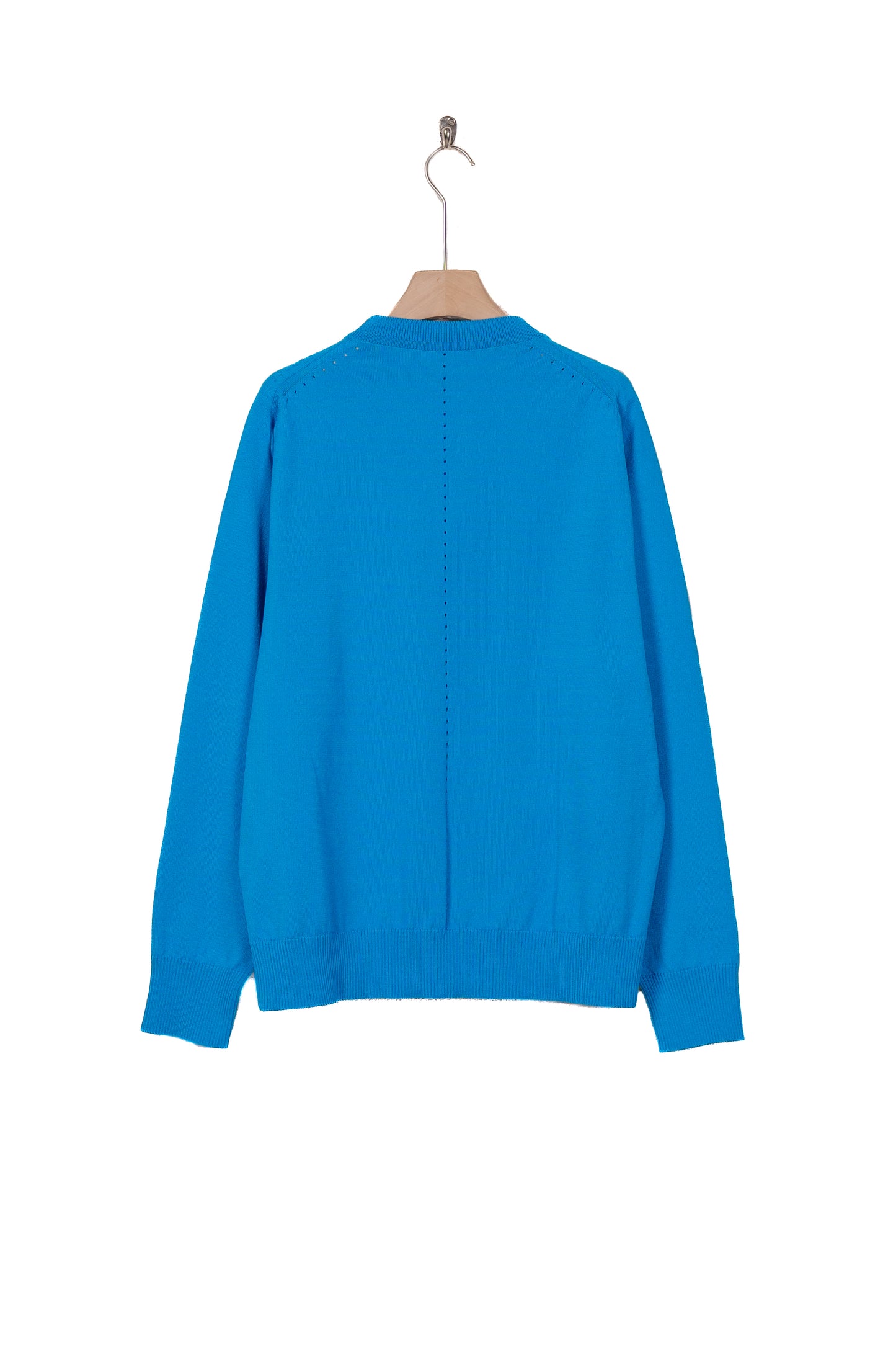 DIAGONAL OPEN KNIT PULLOVER