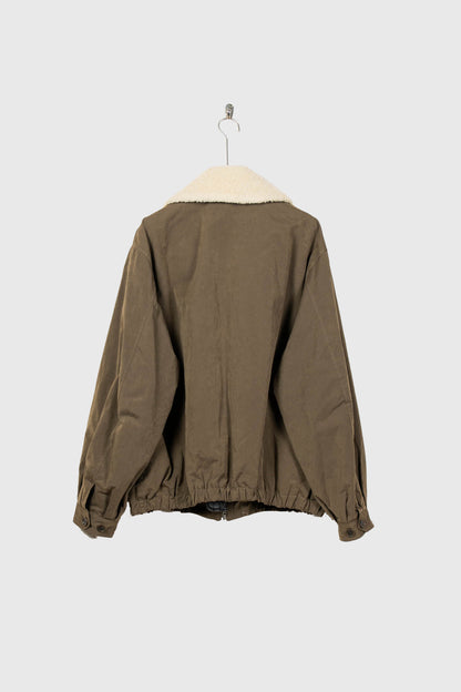 DETATCHABLE COLLAR RESIN-FINISH COTTON JACKET(ST.1576)