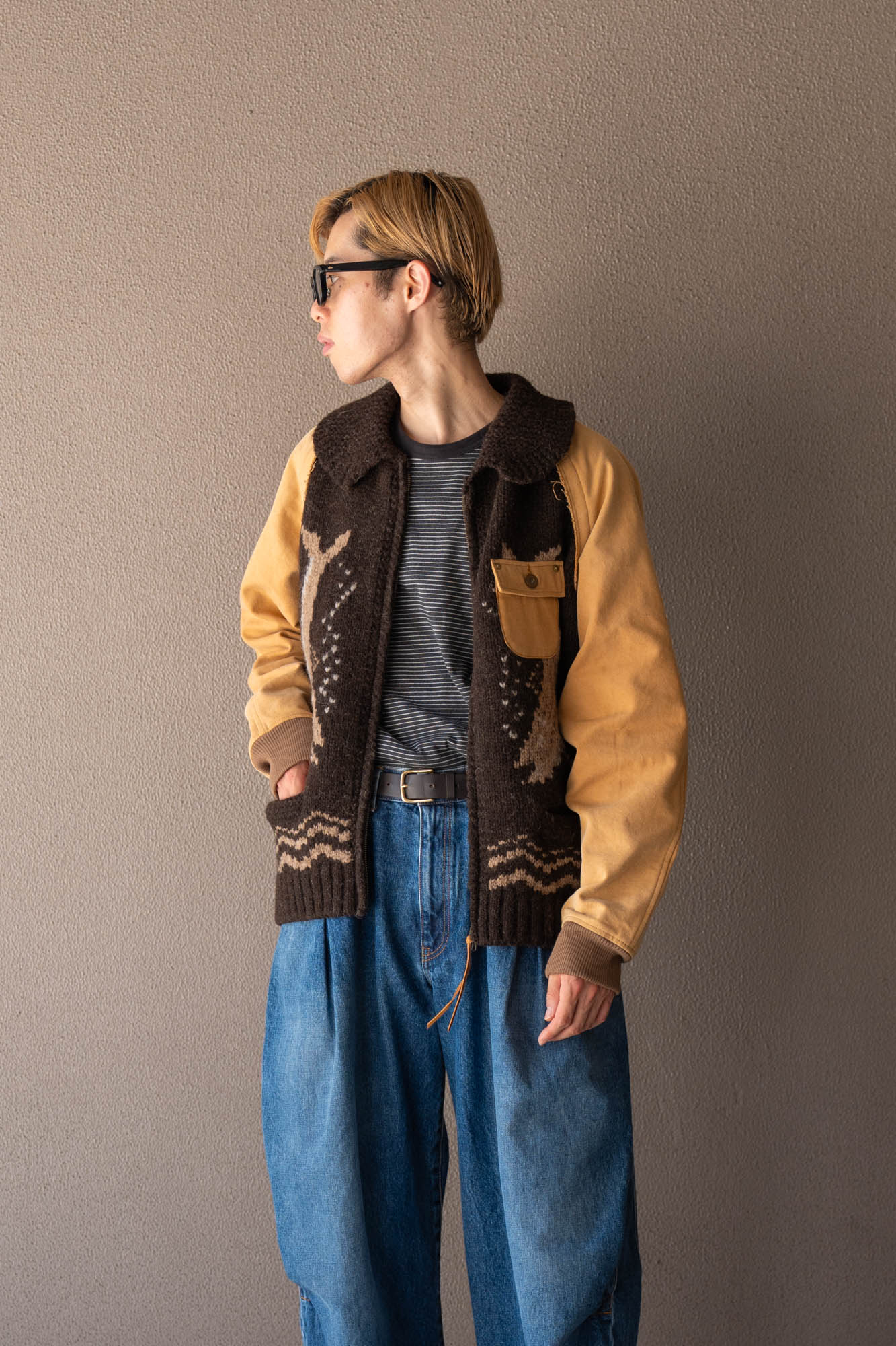 Combination cowichan sweater