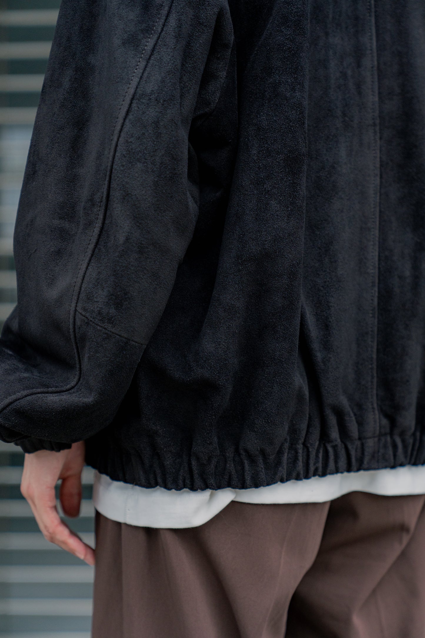 COW SUEDE ZIP SHORT JACKET(ST.1217)