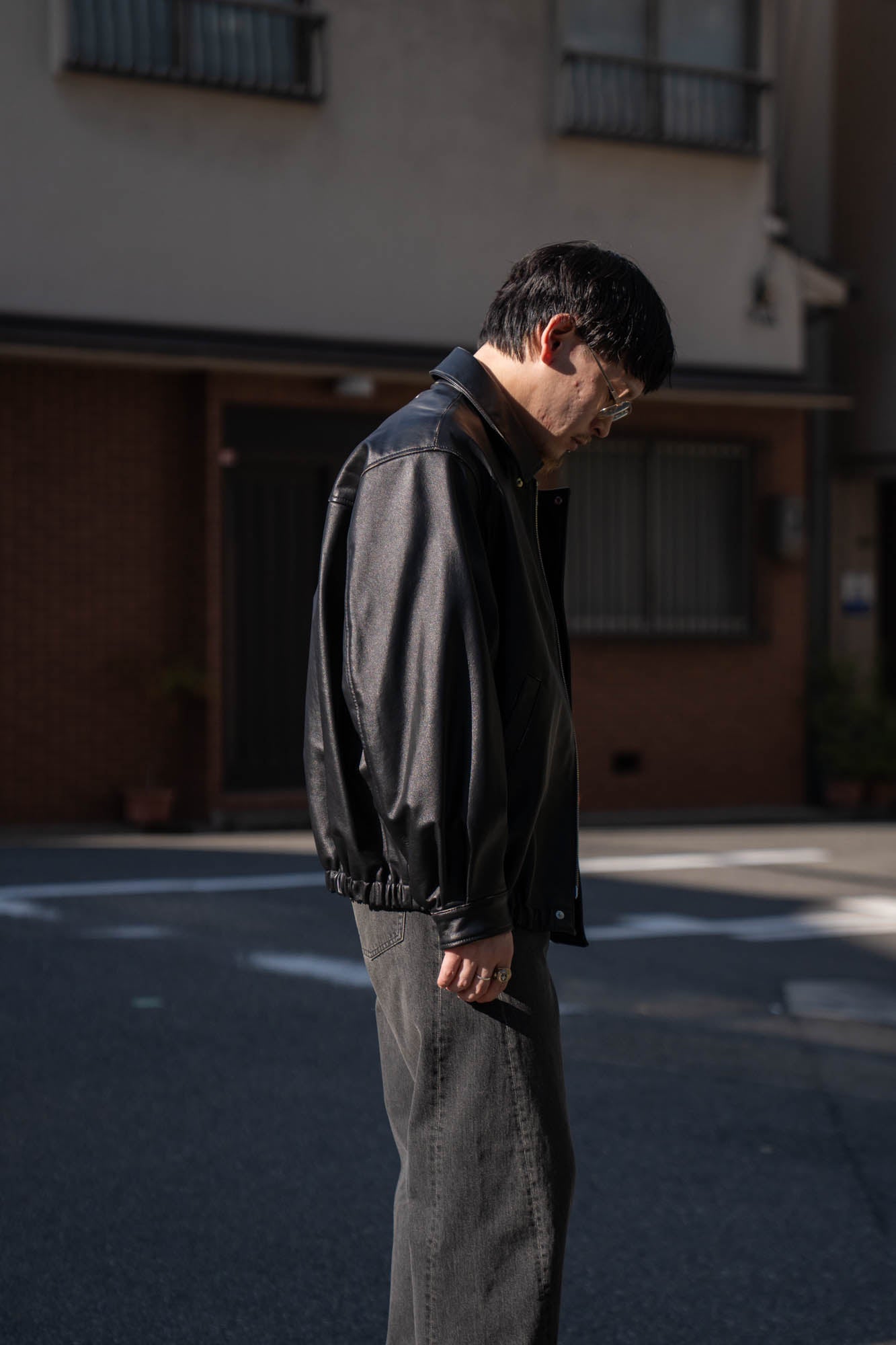 COW LEATHER VINTAGE ZIP JACKET(ST.1380) | ブルゾン ssstein