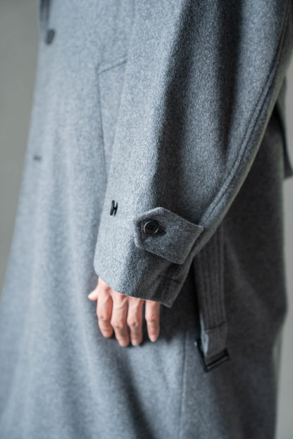 WOOL CASHMERE LAYERED COMBINATION COAT(ST.1539)