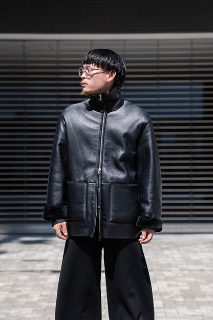 CUT-OFF MOUTON JACKET(ST.1222)