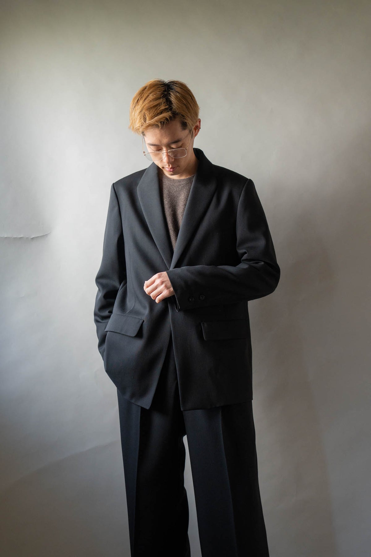 MODIFIED SHAWL-COLLAR JACKET