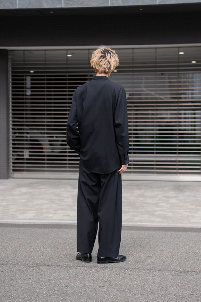 5 Tuck Trouser in Wool Tropical