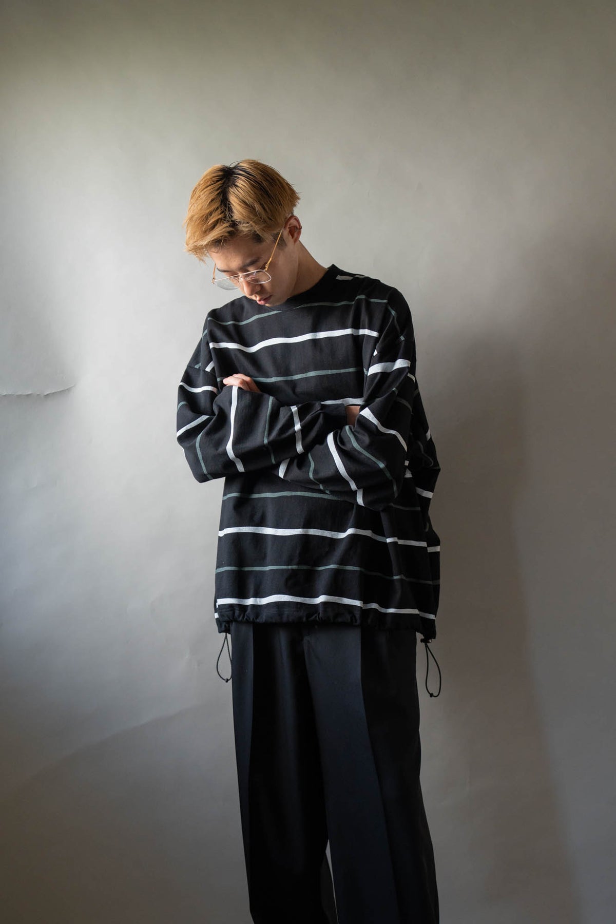 SUPER BIG STRIPE LS TEE
