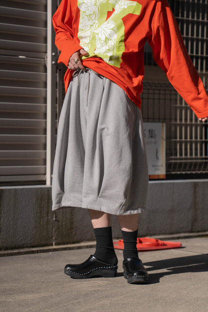 Pleated Balloon Sweat Shorts