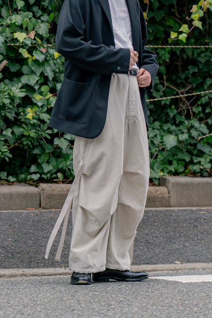 Wo/Ny poplin parachute pants