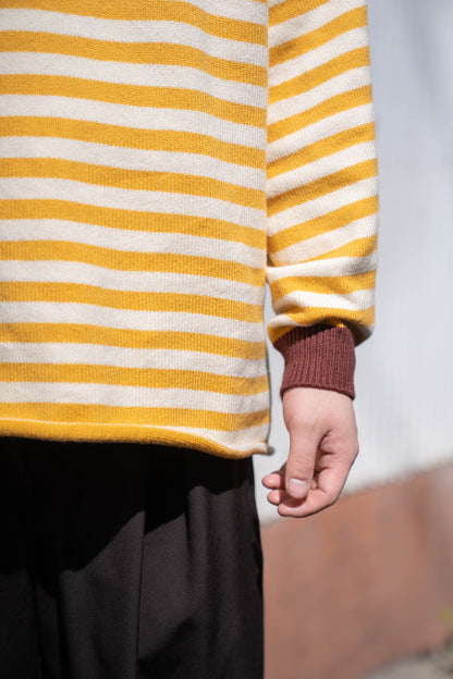 Cotton skipper border pullover