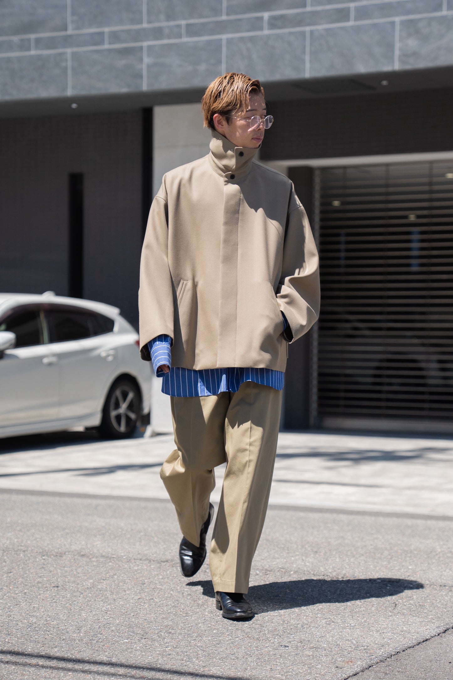 WOOL OVERSIZE SHORT COAT