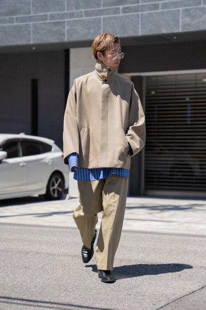 WOOL OVERSIZE SHORT COAT