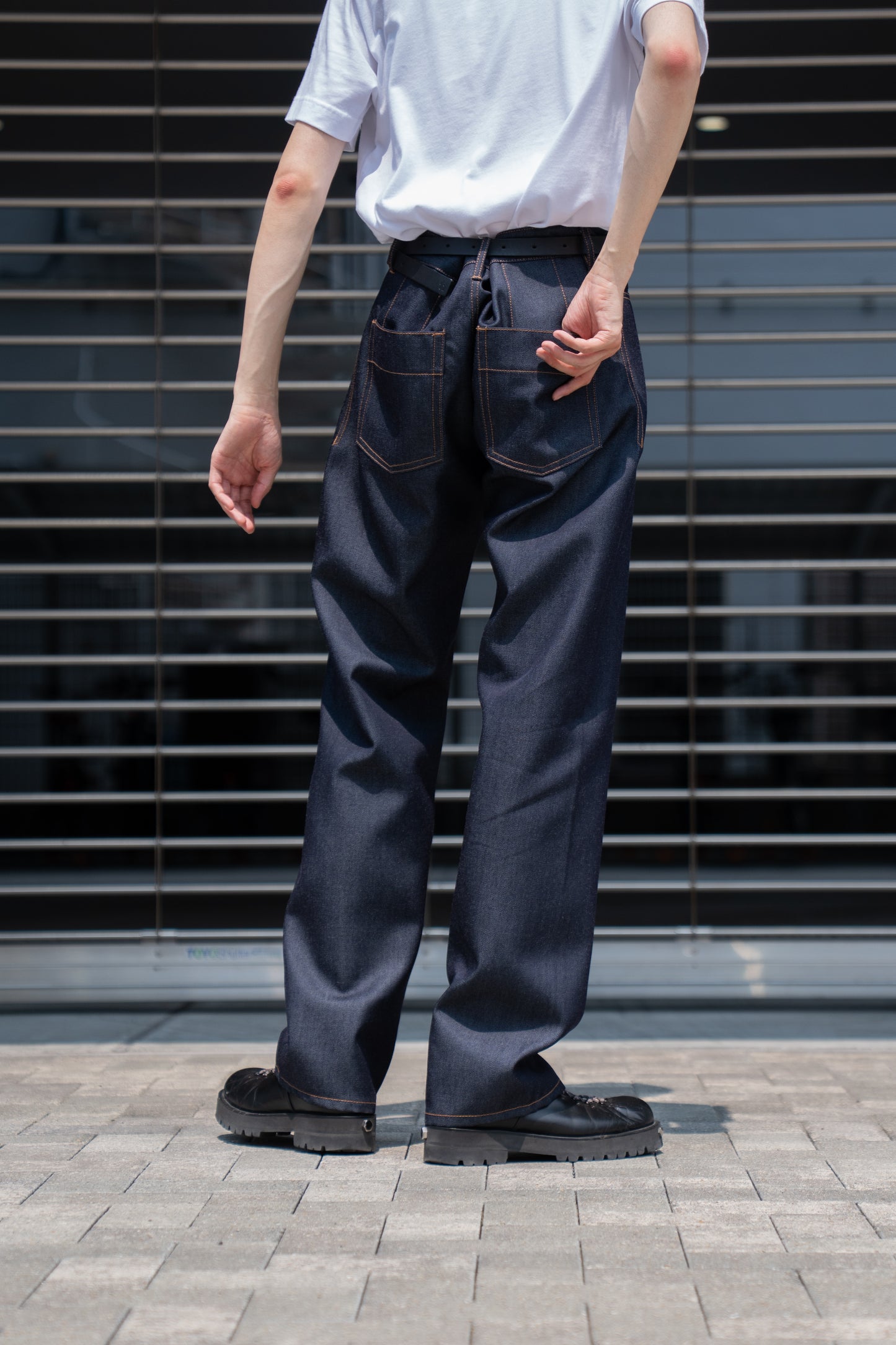 DENIM PANT IN WOOL DENIM