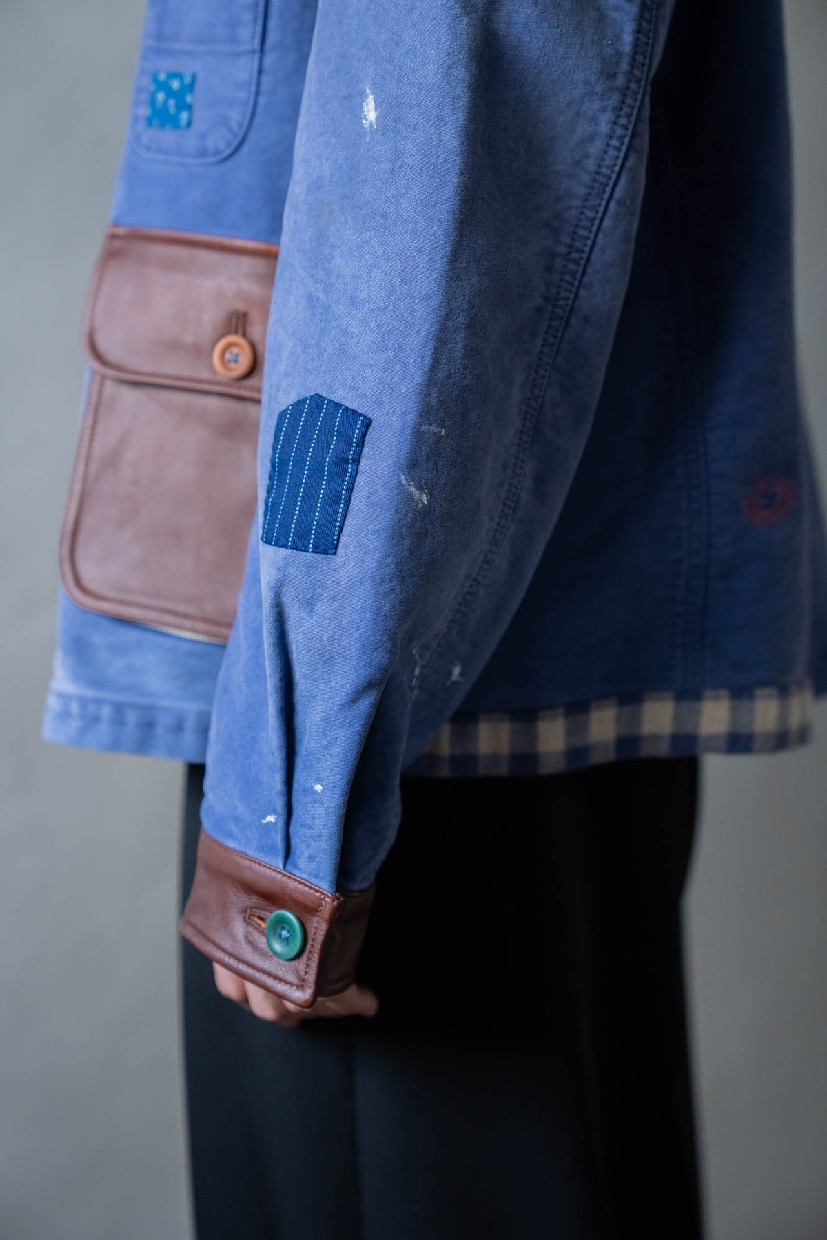 Vintage-finished work jacket