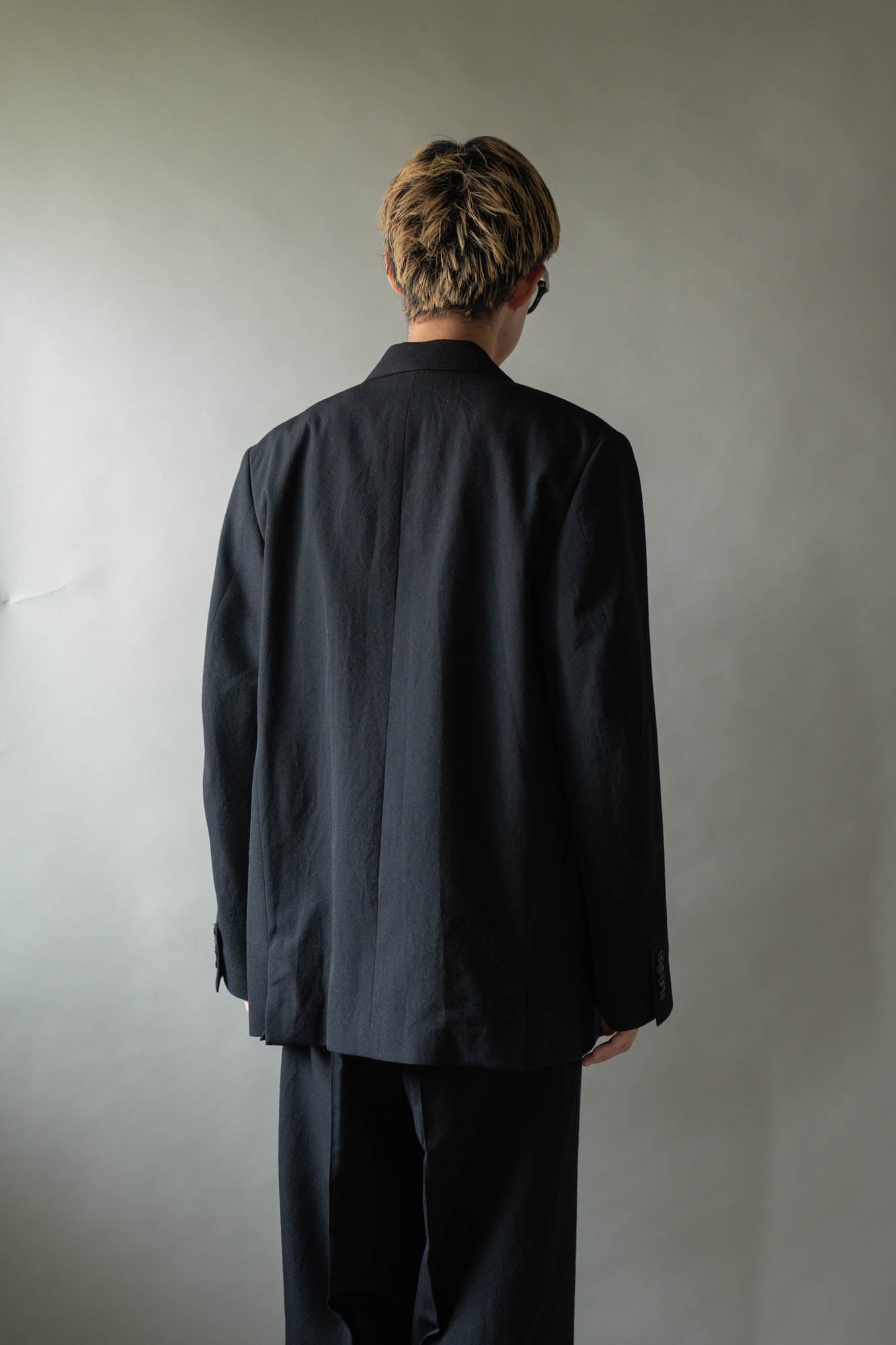 Wool Gabardine Double-Breasted Jacket