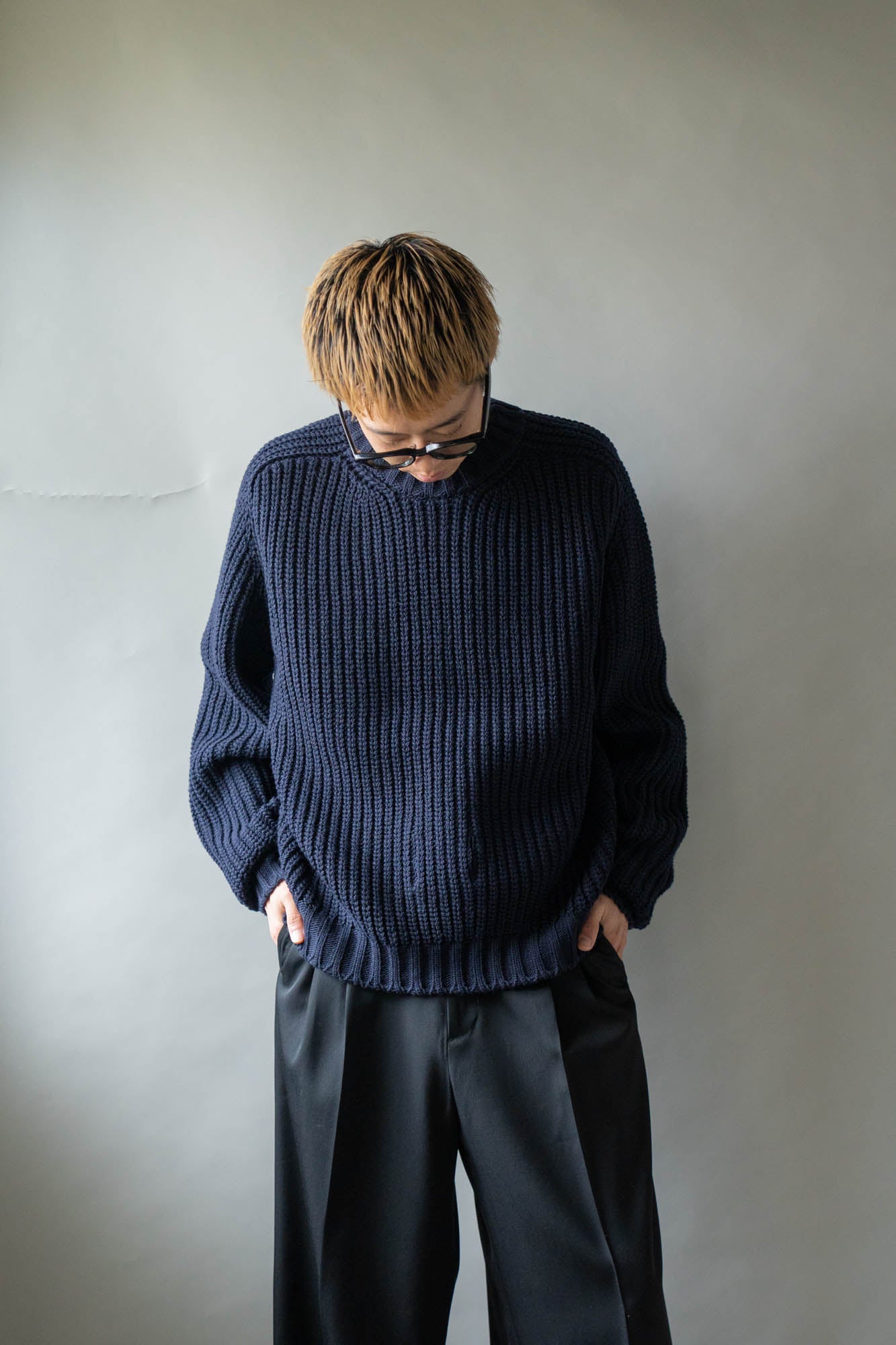 Belt. Slit Knit in Merinos d`Arles