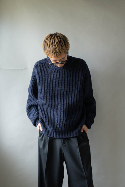 Belt. Slit Knit in Merinos d`Arles