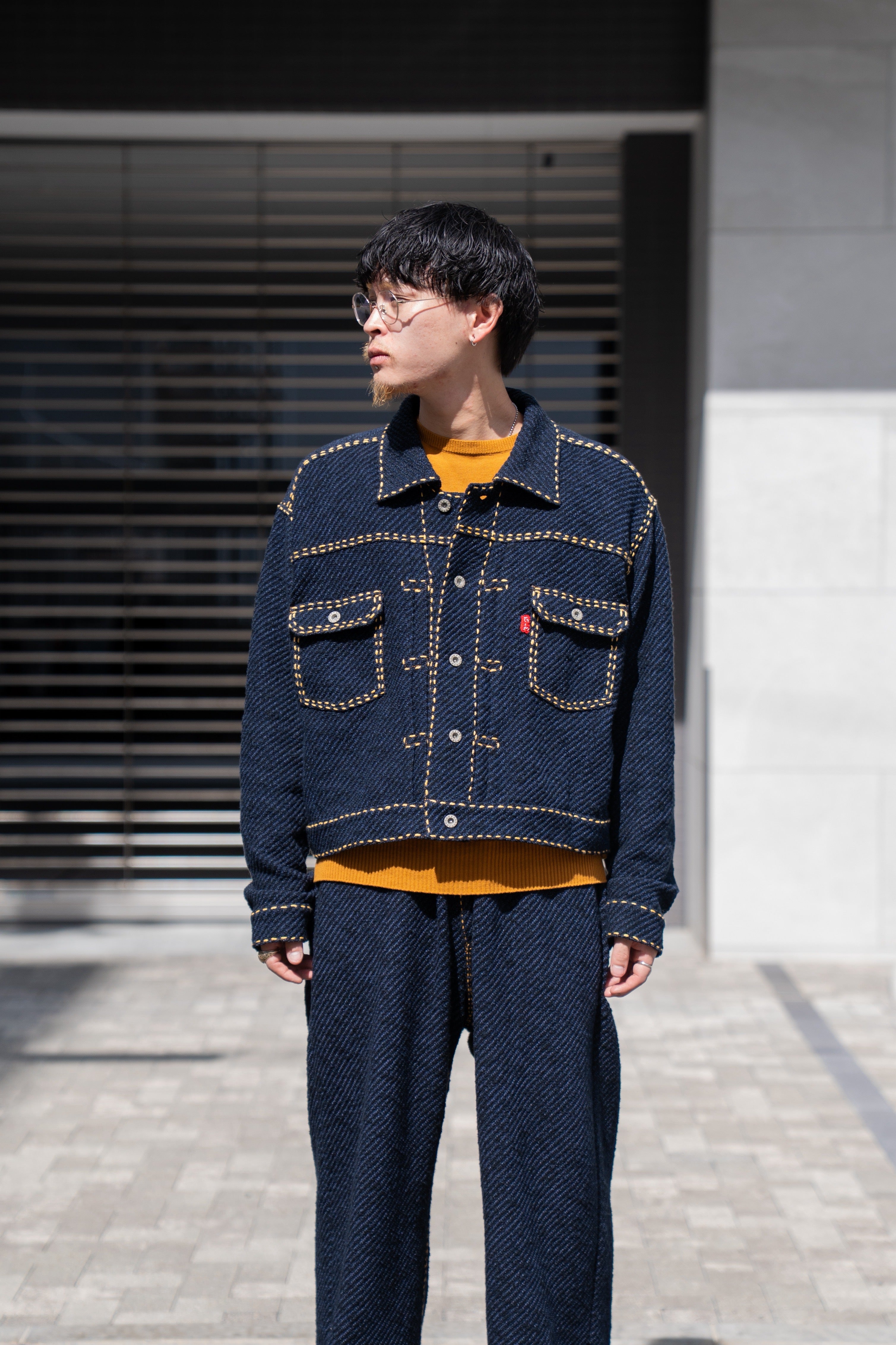 gim context（ジムコンテキスト） - Hand Stitched Rigid Denim Knit