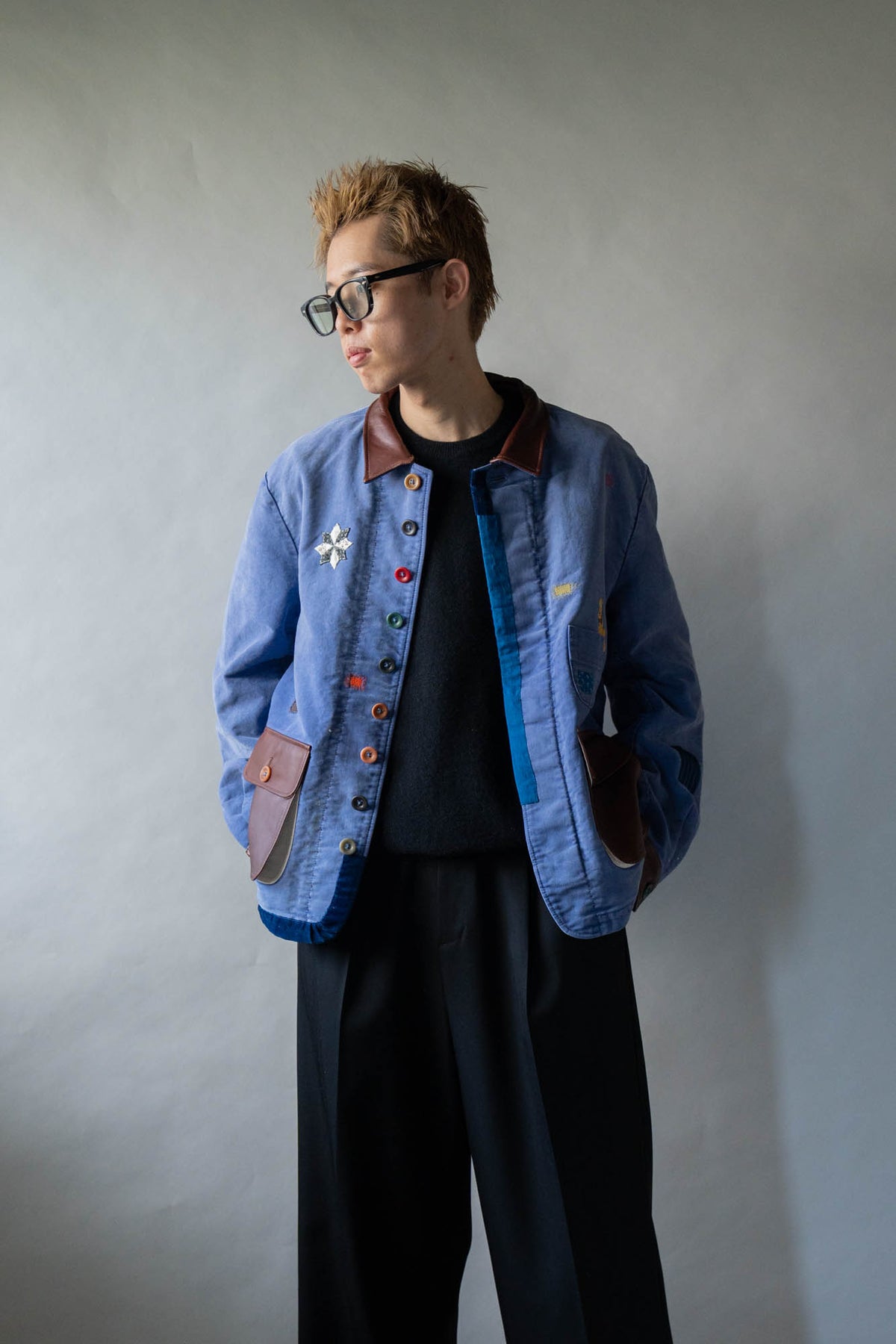 Vintage-finished work jacket