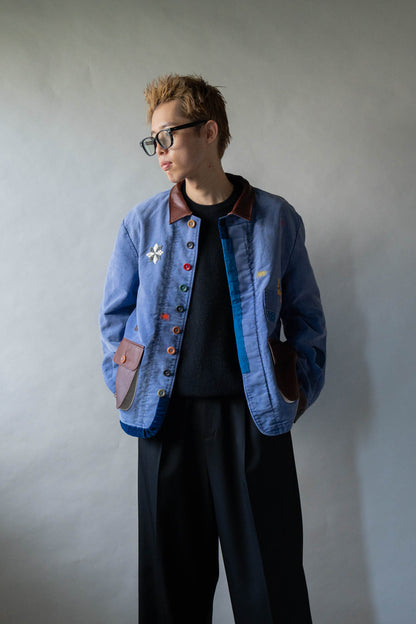 Vintage-finished work jacket