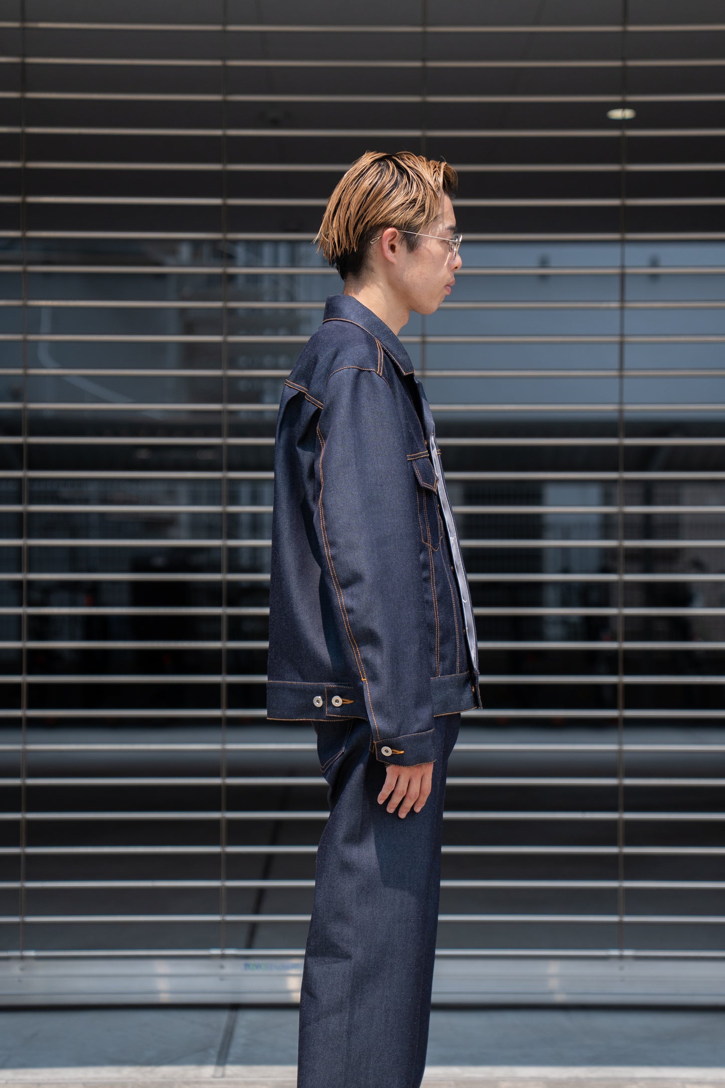 DENIM JACKET IN WOOL DENIM