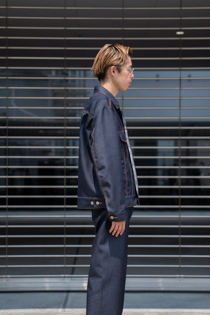 DENIM JACKET IN WOOL DENIM