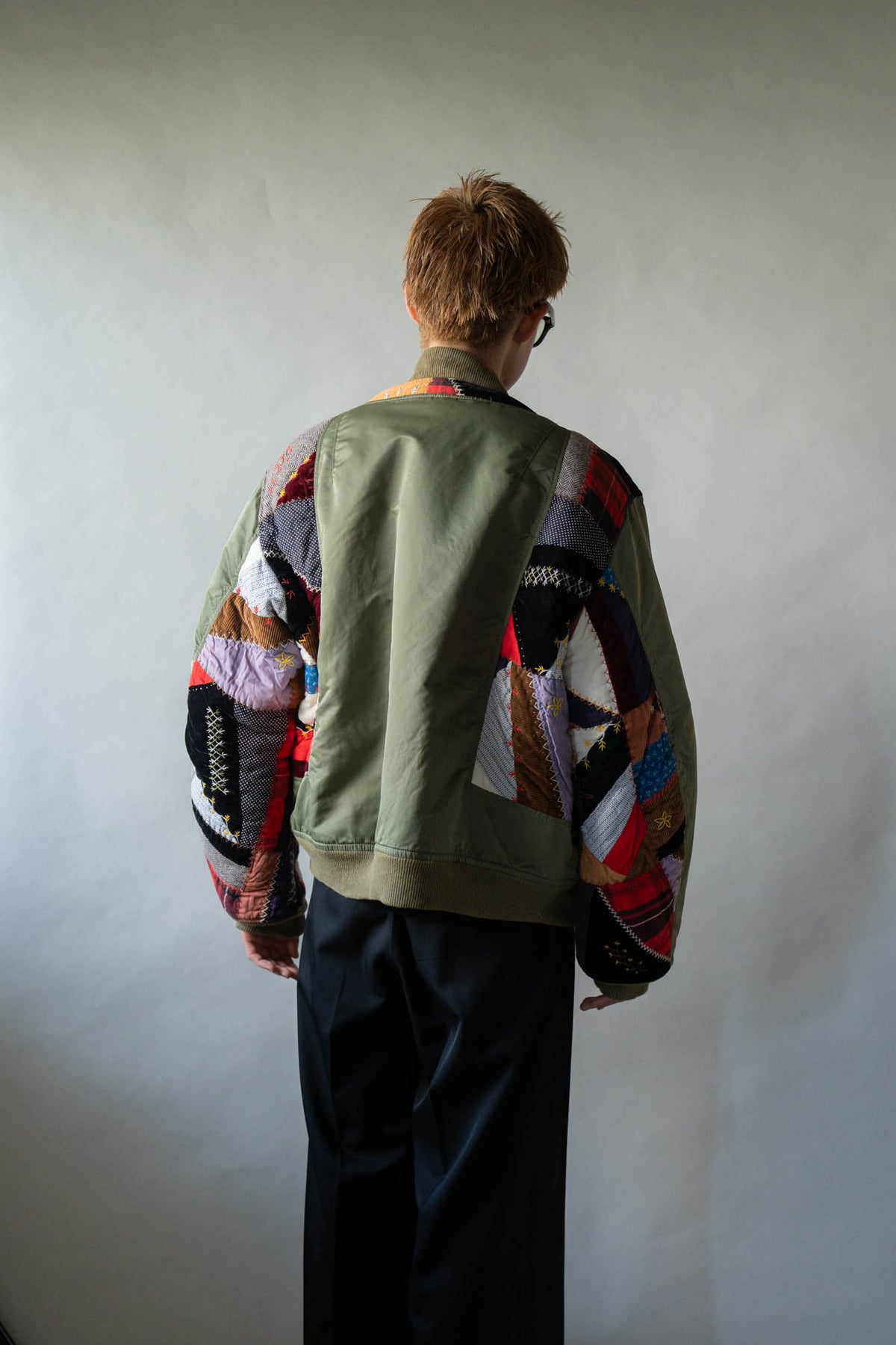 Quilt bomber jacket