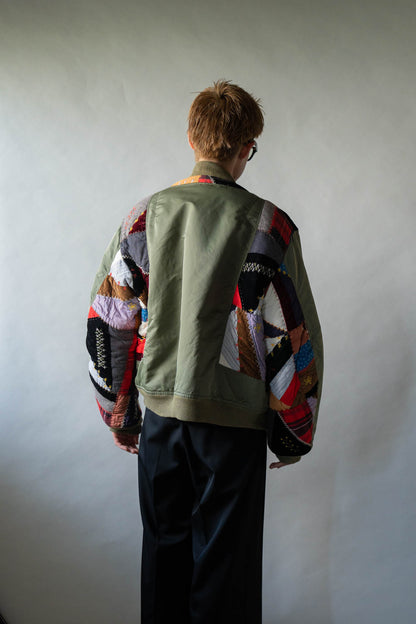 Quilt bomber jacket