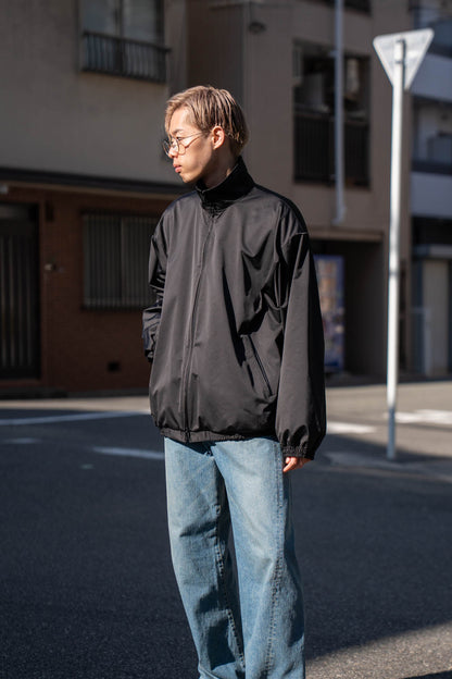 SILK-BACK STAND COLLAR ZIP JACKET(ST.1378)