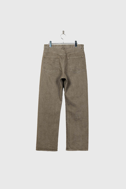 PURE STRAIGHT KHAKI DENIM