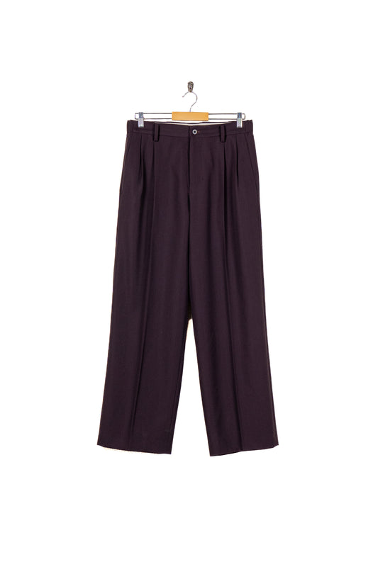 TWO TUCKS WIDE TROUSERS