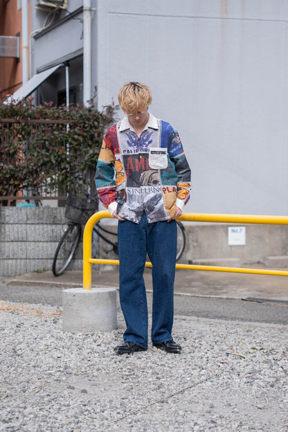 Patchworked Silk Shirt