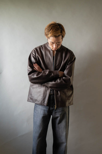 Steer Leather Racer Jacket