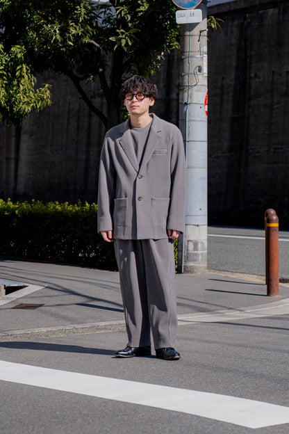 GRADATION PLEATS SINGLE BREASTED JACKET (ST.1125)