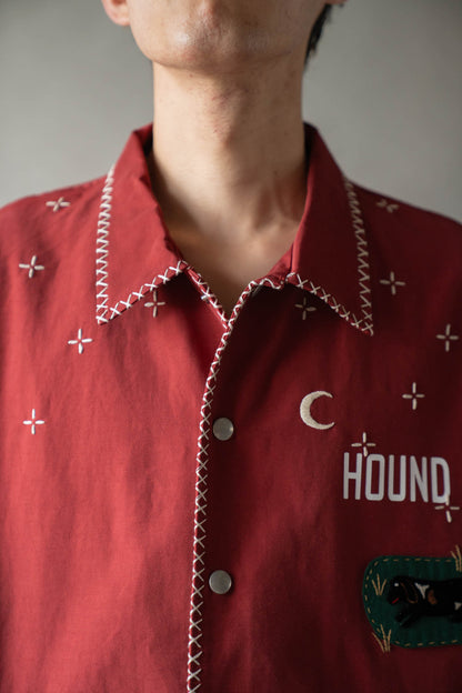 Cross-stitch coach jacket