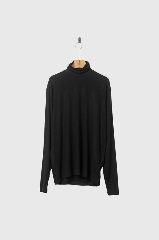 Stretch jersey super high neck