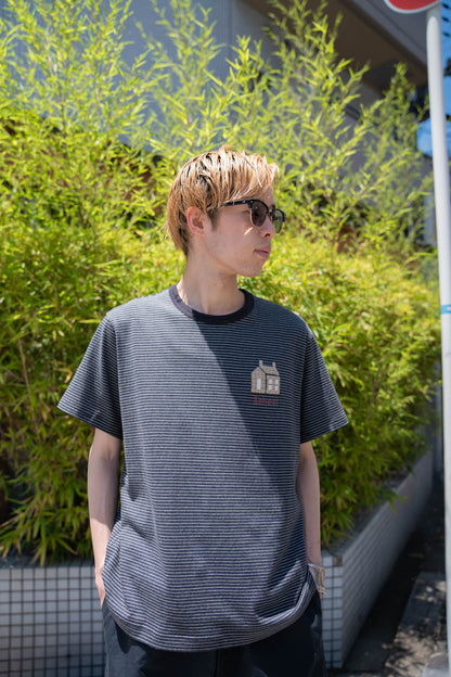 Hand-Embroidered Stripe T-Shirt