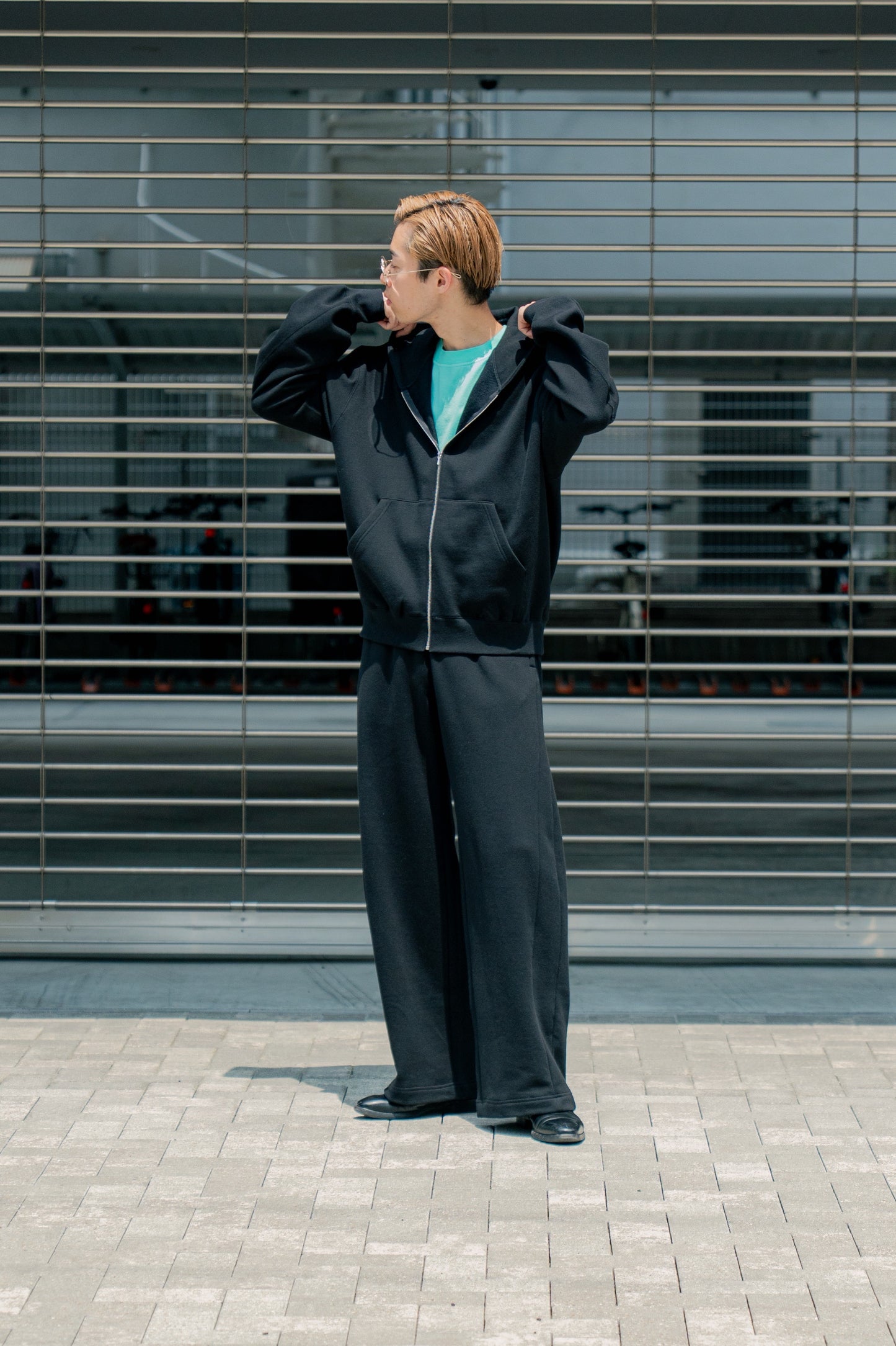 YAK/COTTON SWEAT EASY TROUSERS(ST.1288)