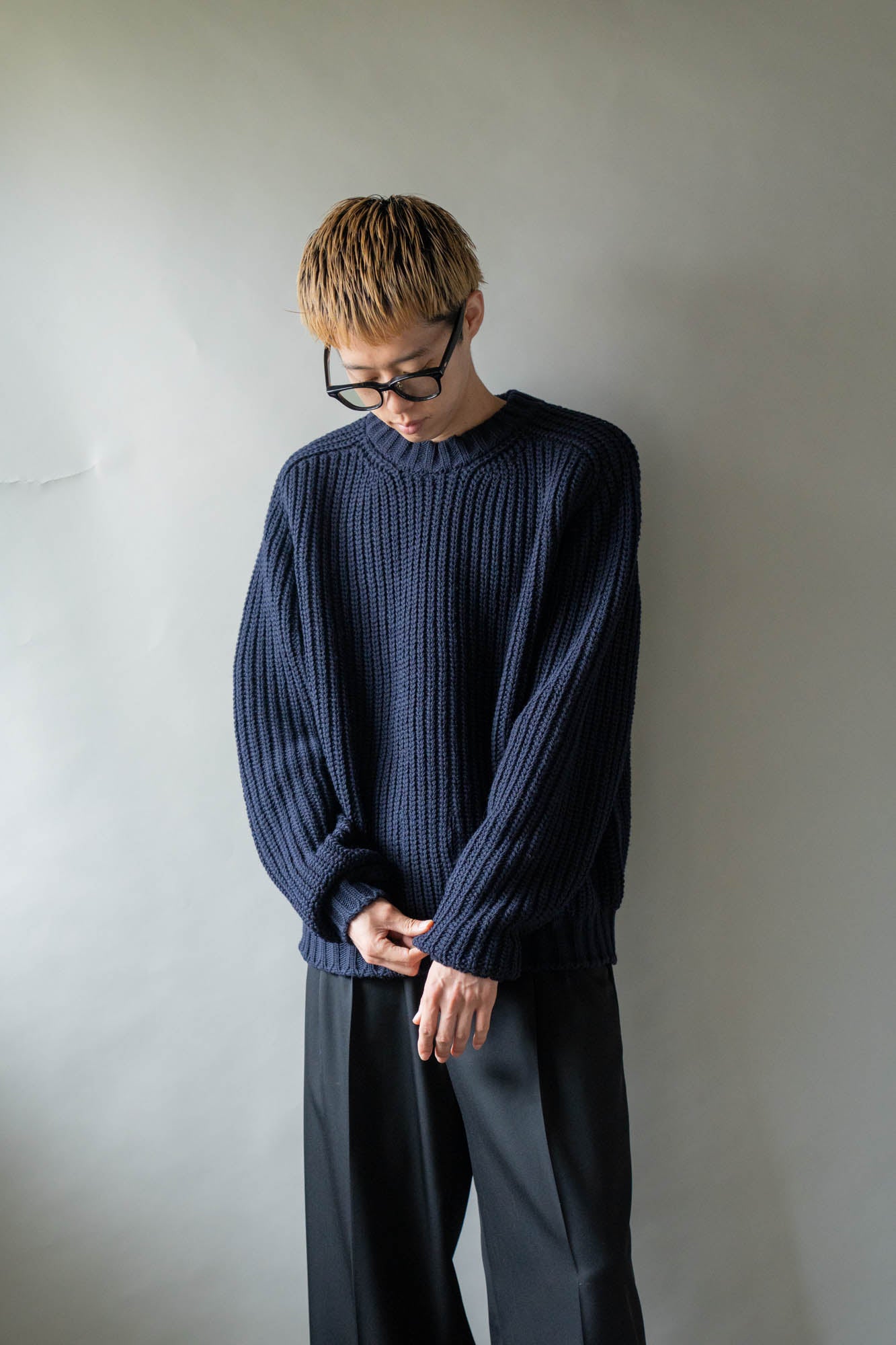 Belt. Slit Knit in Merinos d`Arles