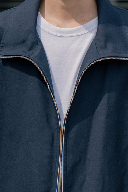 WOOL GABARDINE REVERSIBLE TRACK JACKET