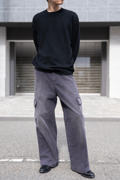 RIGID CASHMERE GARMENT DYED SWEATER P/O