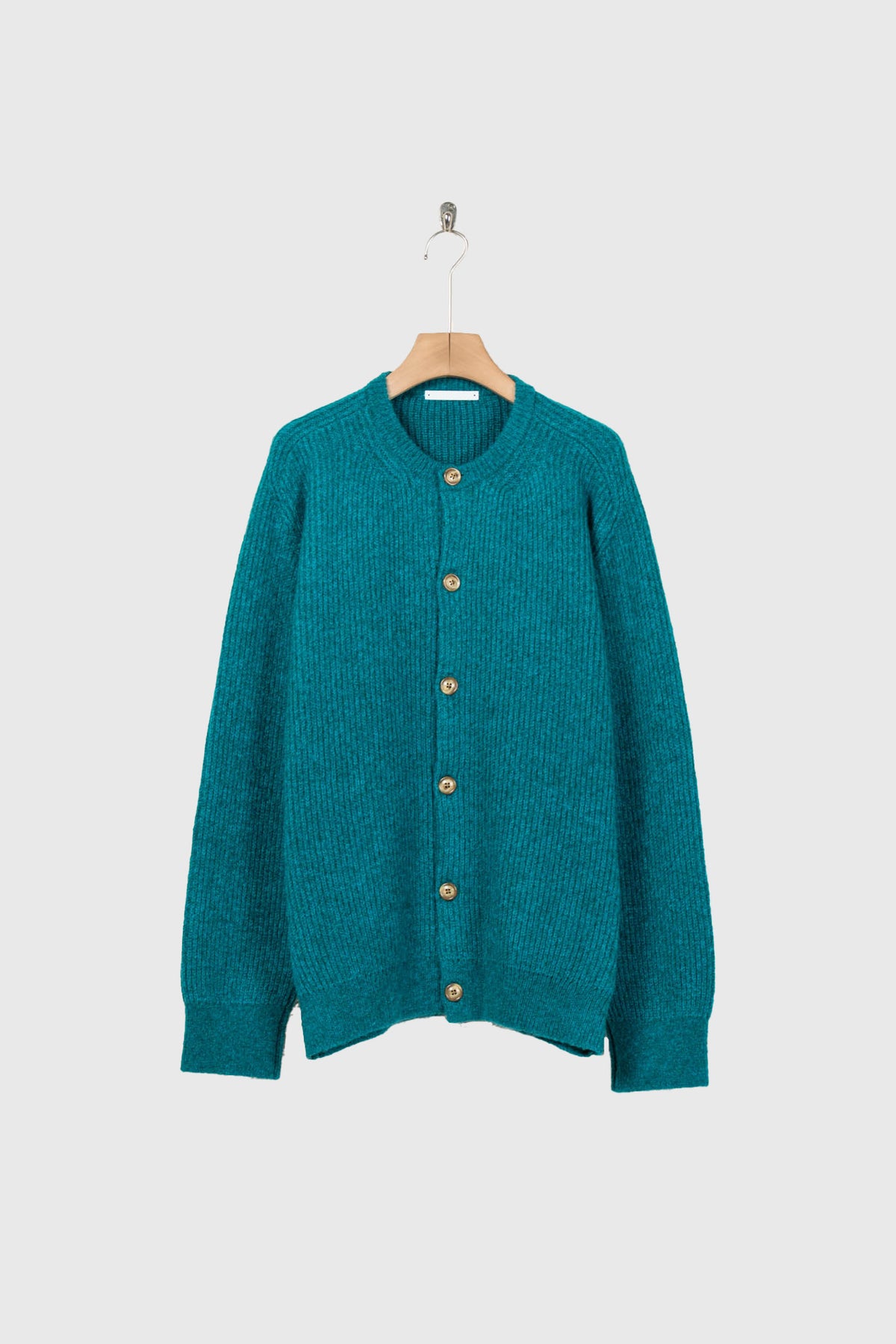 CREW-NECK KNIT CARDIGAN