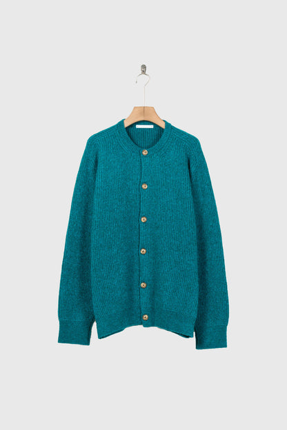 CREW-NECK KNIT CARDIGAN