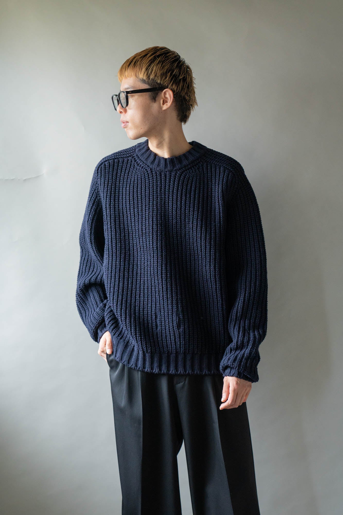 Belt. Slit Knit in Merinos d`Arles