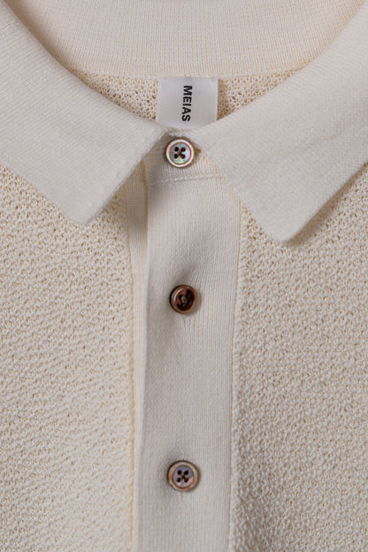 GIMA COTTON TACK PATTERN POLO PULL OVER